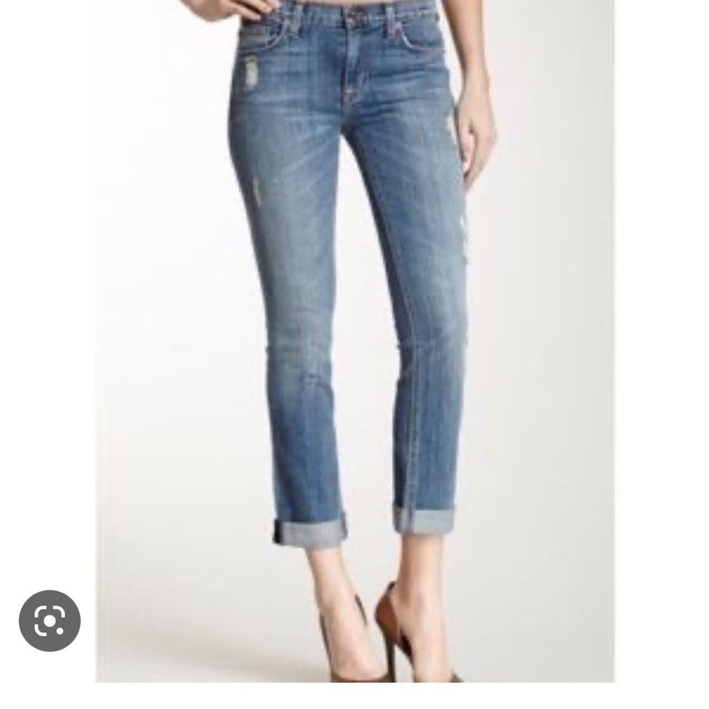 Hudson Jeans Blue Cropped Ankle Skinny Jeans - Picture 1 of 9